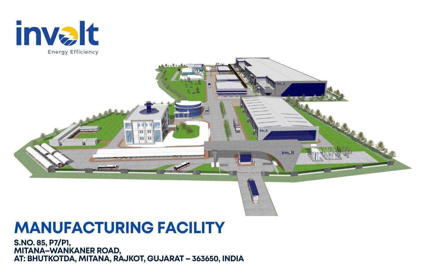 Involt Energy solar cell manufacturing facility in Mitana Gujarat India