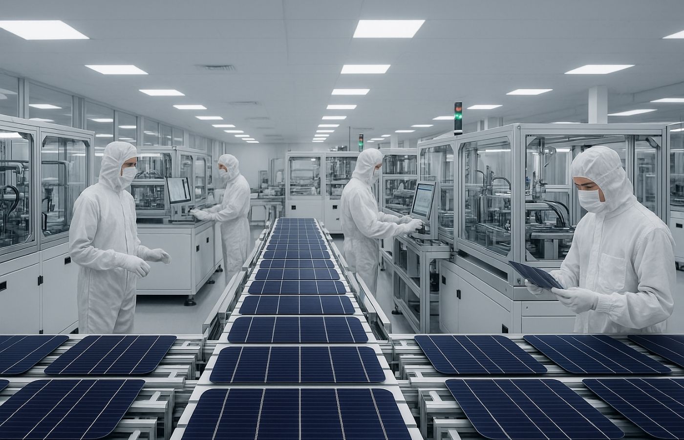 N-Type TOPCon solar cell manufacturing at Involt Energy in Gujarat